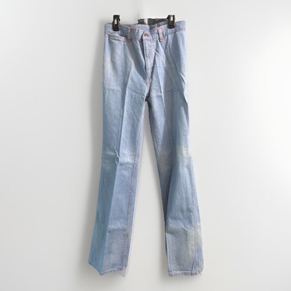 VTG 70s Faded Glory By Appendagez Bell Bottom Jeans 31/11 28X32 Hippie*READ